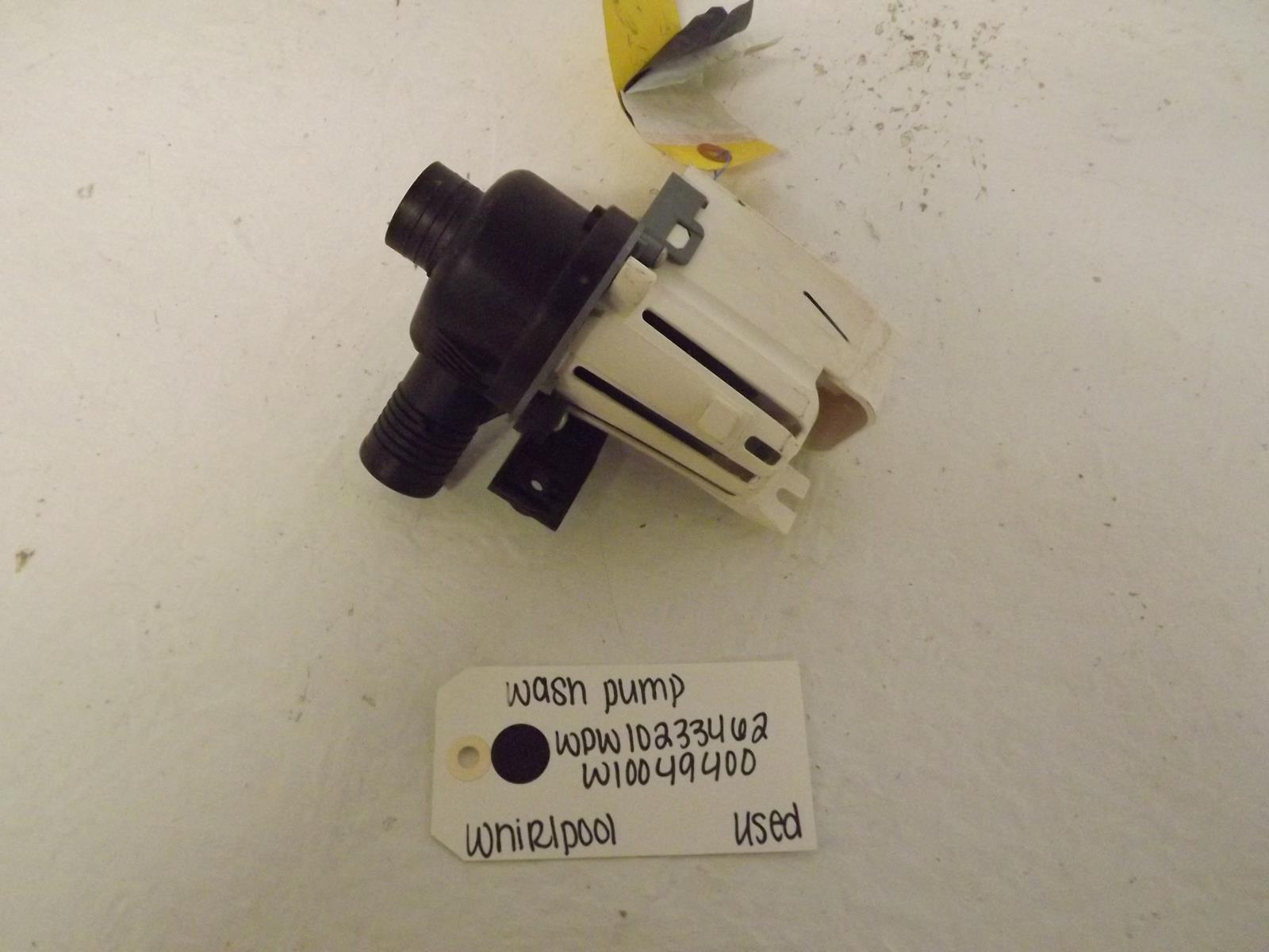Whirlpool Washer WPW10233462 W10049400 Wash Pump Used Whirlpool Washer WPW10233462 W10049400 Wash Pump Used